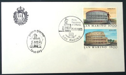 SAN MARINO - 1985 - Esposizione Filatelica Internazionale Rome - FDC Sonderstempel Cover Cachet Spécial - Lettres & Documents