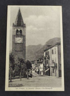 Cartolina S. Vincent  - Chiesa E Via Principale  (Val D'Aosta)                                                           - Aosta