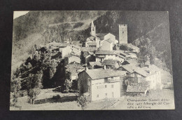 Cartolina Champorcher (Castel) Alberghi Del Castello E Del Cocq.                                                         - Aosta