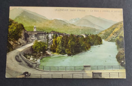 Cartolina Villeneuve - La Dora E Entrata Al Paese (Valle D'Aosta)                                                        - Aosta