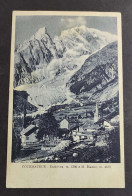 Cartolina Courmayeur - Entreves E Monte Bianco                                                                           - Aosta