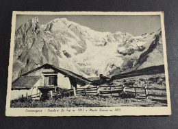Cartolina Courmayeur - Casolari Le Pré E Monte Bianco                                                                   - Aosta