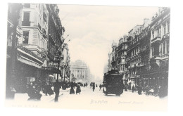 Bruxelles Paardentram Tram à Cheval Boulevard Anspach Brussel Htje - Lanen, Boulevards