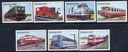 BURKINA FASO 1985 Locomotives MNH / ** - Burkina Faso (1984-...)