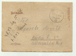FELDPOST 1943  CON LETTERA  - Used Stamps