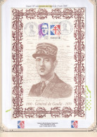 Thème Général De Gaulle - France - Collection Vendue Page Par Page - Document - TB - De Gaulle (General)