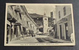 Cartolina Saluti Da S. Vincent - Albergo Leon D'Oro                                                                      - Aosta