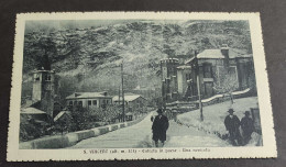 Cartolina S. Vincent - Entrata In Paese - Una Nevicata                                                                   - Aosta