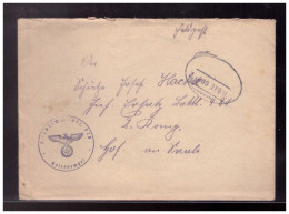 Dt- Reich (023162) Feldpostbrief Stummer Stempel Aptierter Deutscher Bahnpoststempel Form 29, Gelaufen 10/ 41 - Feldpost World War II