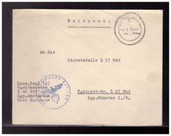 Dt- Reich (023163) Feldpostbrief Stummer Stempel Form 26 -holländisch- Gelaufen - Feldpost 2. Weltkrieg