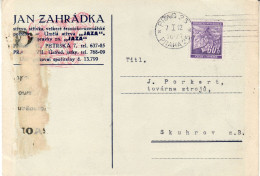 BOHEMIA & MORAVIA 1942  LETTER SENT FROM PRAG TO SKUHROV - Briefe U. Dokumente