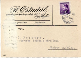 BOHEMIA & MORAVIA 1944  LETTER SENT TO SKUHROV - Briefe U. Dokumente