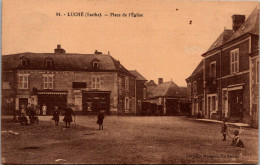 18531 Cpa72 Luché - Place De L'Eglise - Luche Pringe