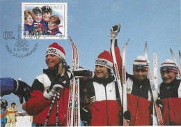 1989 Hommage à L'Equipe De Norvège Dames De Ski De Fond ,médaillée Or En Relais Jeux Olympiques D'Hiver De Sarajevo1984 - Hiver 1984: Sarajevo