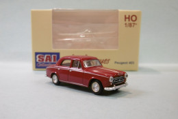 SAI Les Classiques - PEUGEOT 403 7 1959 Rouge Rubis Réf. 6204 Neuf NBO HO 1/87 - Veicoli Da Strada