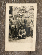 Photo Carte Poilus Groupe De Soldats 14-18 - 1914-18