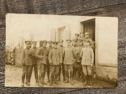 Photo Carte Groupe De Soldats Allemands 14-18 - 1914-18