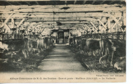 ABBAYE CISTERCIENNE DE NOTRE DAME DES DOMBES GARE ET POSTE MARLIEUX LA VACHERIE 1927 - Non Classés