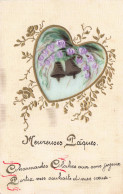 FÊTES ET VOEUX - Pâques - Deux Cloches Ornées De Fleurs - Carte Postale Ancienne - Pâques