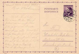 BOHEMIA & MORAVIA 1943 POSTCARD SENT FROM SEMIL - Briefe U. Dokumente