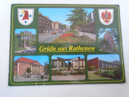 D197809   AK Germany  Rathenow   Mehrbildkarte    Ca 1990 Gel Nach Ungarn - Rathenow