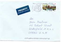 69658 - Bund - 2013 - 75c Bayreuth EF A LpBf BRIEFZENTRUM 90 - ... -> Wakefield, MA (USA) - Storia Postale