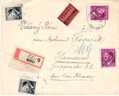 BOHEMIA & MORAVIA 1942 R -  LETTER SENT FROM PRAG TO HANNOVER - Briefe U. Dokumente