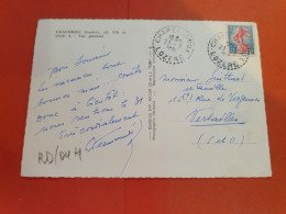 Oblitération Pointillé De Chapeauroux Sur Carte Postale ( Grandrieu)  Pour Versailles En 1961 - Réf 2115 - 1961-....