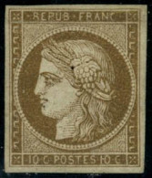 * N°1 10c Bistre, Quasi SC - TB - 1849-1850 Cérès