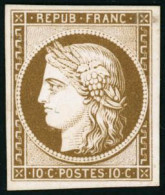 * N°1 10c Bistre-jaune, Papier Carton - TB - 1849-1850 Cérès