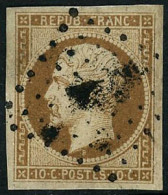 Obl. N°9 10c Bistre-jaune - TB - 1852 Louis-Napoleon