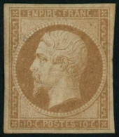 ** N°13A 10c Bistre, Type I - TB - 1853-1860 Napoleon III