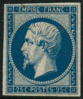 ** N°15c 25c Bleu, Réimp - TB - 1853-1860 Napoléon III