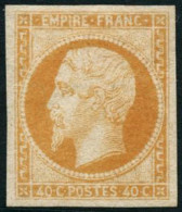 * N°16 40c Orange, Belle Nuance, Belles Marges - TB - 1853-1860 Napoléon III.