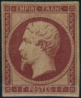 ** N°18d 1F Carmin Réimp - TB - 1853-1860 Napoléon III.
