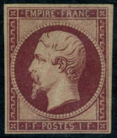 ** N°18d 1F Carmin Réimp - B - 1853-1860 Napoleon III