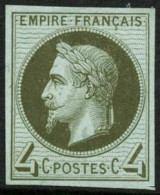 (*) N°27 4c Gris Foncé, Essai - TB - 1863-1870 Napoléon III Con Laureles