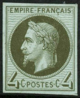(*) N°27 4c Gris Foncé, Essai - TB - 1863-1870 Napoléon III Lauré