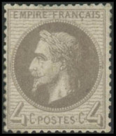 ** N°27B 4c Gris - TB - 1863-1870 Napoléon III Lauré