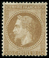 * N°28A 10c Bistre, Type I - TB - 1863-1870 Napoleon III With Laurels