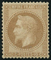 ** N°28B 10c Bistre Type II - TB - 1863-1870 Napoleon III With Laurels