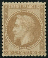 ** N°28B 10c Bistre Type II - TB - 1863-1870 Napoléon III Lauré