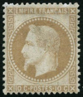 * N°28B 10c Bistre, Type II - TB - 1863-1870 Napoléon III Con Laureles