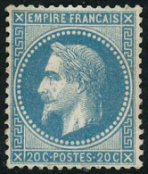 ** N°29B 20c Bleu, Type II - TB - 1863-1870 Napoléon III Lauré