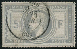 Obl. N°33 5F Empire - TB - 1863-1870 Napoléon III Lauré