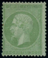 * N°35 5c Vert Pâle S/bleu - TB - 1863-1870 Napoléon III Lauré