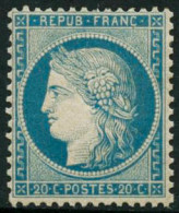 ** N°37 20c Bleu - TB - 1870 Siège De Paris