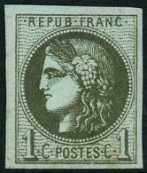 ** N°39C 1c Olive R3 - TB - 1870 Emission De Bordeaux