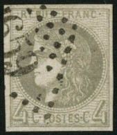 Obl. N°41B 4c Gris, R2 - TB - 1870 Bordeaux Printing