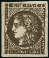 ** N°47 30c Brun - TB - 1870 Bordeaux Printing